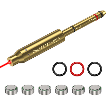 Cal.17-.177HMR Cal Red Dot Boresighter End Barrel