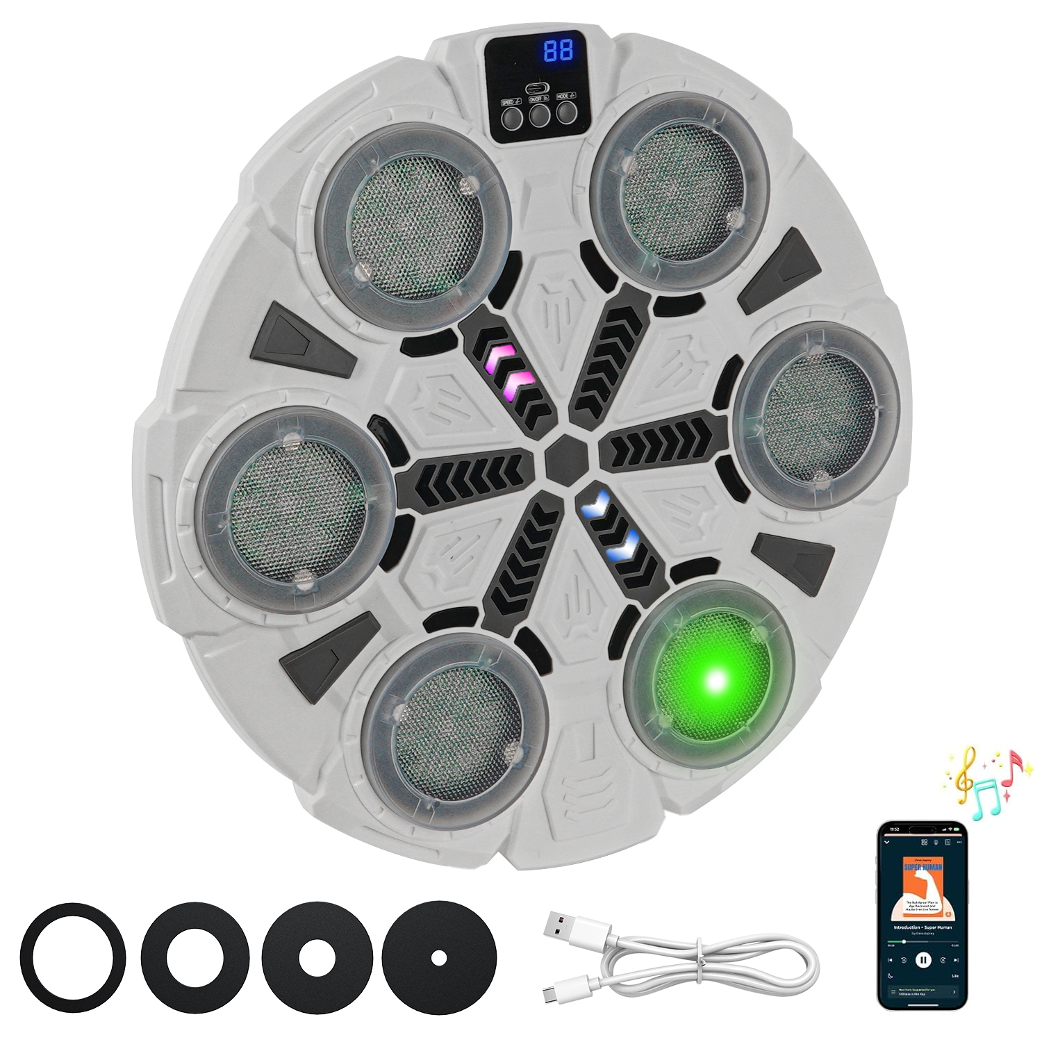 New Precise Model Quick Counting 5 Difficulty Grade Options Six Linkage Electronic Laser Target